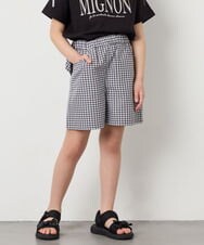 KJLGD55039 a.v.v KIDS(アー・ヴェ・ヴェ) [110-130]バックリボンショートパンツ ブラック