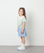 KJLGD56039 a.v.v KIDS(アー・ヴェ・ヴェ) [120-160]アソートデザインデニムキュロット ライトブルー