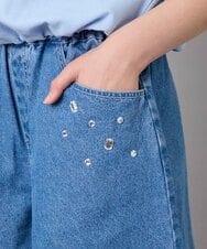 KJLGD56039 a.v.v KIDS(アー・ヴェ・ヴェ) [120-160]アソートデザインデニムキュロット ブルー