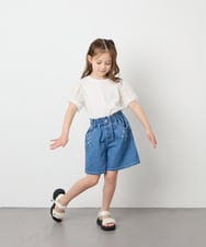 KJLGD56039 a.v.v KIDS(アー・ヴェ・ヴェ) [120-160]アソートデザインデニムキュロット ブルー