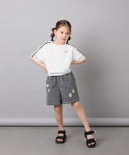 KJLGD56039 a.v.v KIDS(アー・ヴェ・ヴェ) [120-160]アソートデザインデニムキュロット ライトグレー