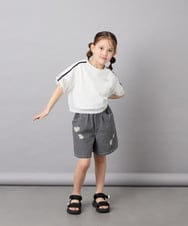 KJLGD56039 a.v.v KIDS(アー・ヴェ・ヴェ) [120-160]アソートデザインデニムキュロット ライトグレー