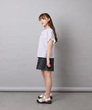 KJLGD57035 a.v.v KIDS(アー・ヴェ・ヴェ) [130-160]ケミカルデニムキュロット ダークグレー