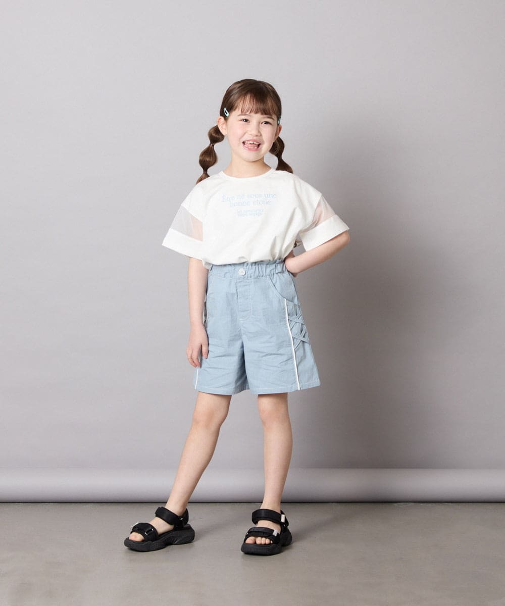 KJLGD60034 a.v.v KIDS(アー・ヴェ・ヴェ) [120-160]【速乾/冷感】水陸両用アクティブハーフパンツ ライトブルー