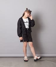 KJLGD60034 a.v.v KIDS(アー・ヴェ・ヴェ) [120-160]【速乾/冷感】水陸両用アクティブハーフパンツ ブラック