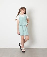 KJLGD68039 a.v.v KIDS(アー・ヴェ・ヴェ) [120-160]【セットアップ可能】タックショートパンツ グリーン