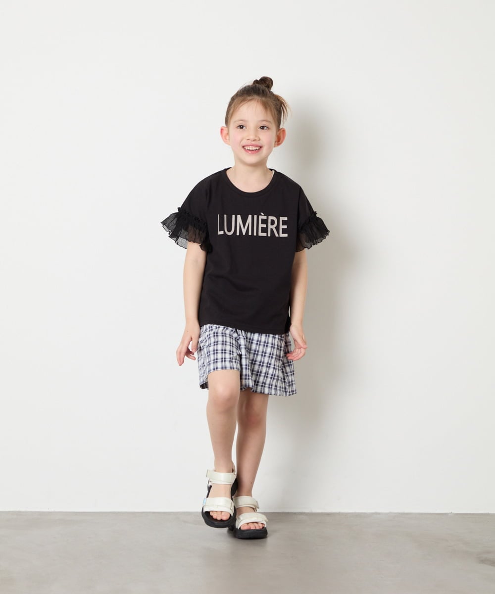 KJLGD68039 a.v.v KIDS(アー・ヴェ・ヴェ) [120-160]【セットアップ可能】タックショートパンツ ネイビー