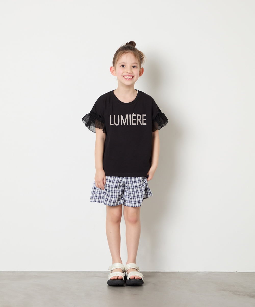 KJLGD68039 a.v.v KIDS(アー・ヴェ・ヴェ) [120-160]【セットアップ可能】タックショートパンツ ネイビー