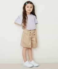 KJLGP03029 a.v.v KIDS(アー・ヴェ・ヴェ) [100-130]フロントボタンショートパンツ ミント
