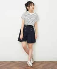 KJLGP03029 a.v.v KIDS(アー・ヴェ・ヴェ) [100-130]フロントボタンショートパンツ ミント