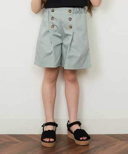 KJLGP03029 a.v.v KIDS [100-130]フロントボタンショートパンツ