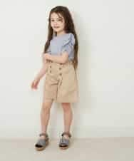 KJLGP03029 a.v.v KIDS(アー・ヴェ・ヴェ) [100-130]フロントボタンショートパンツ ミント