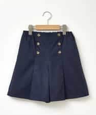 KJLGP03029 a.v.v KIDS(アー・ヴェ・ヴェ) [100-130]フロントボタンショートパンツ ネイビー