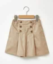 KJLGP03029 a.v.v KIDS(アー・ヴェ・ヴェ) [100-130]フロントボタンショートパンツ ベージュ