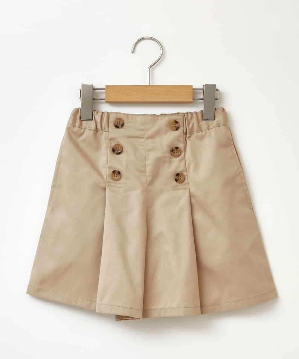 KJLGP03029 a.v.v KIDS(アー・ヴェ・ヴェ) [100-130]フロントボタンショートパンツ ベージュ