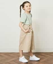 KJLGR07044 a.v.v KIDS(アー・ヴェ・ヴェ) [160]【2WAY】サスペンダー付きフロントボタンパンツ ベージュ