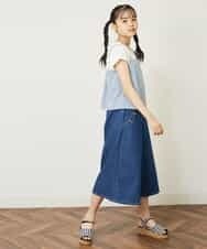 KJLGR07044 a.v.v KIDS(アー・ヴェ・ヴェ) [160]【2WAY】サスペンダー付きフロントボタンパンツ ベージュ