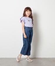 KJLGS02029 a.v.v KIDS(アー・ヴェ・ヴェ) [100-130]サスペンダー付きテーパードパンツ デニム