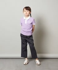 KJLGS02029 a.v.v KIDS(アー・ヴェ・ヴェ) [100-130]サスペンダー付きテーパードパンツ デニム