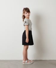 KJLGS06029 a.v.v KIDS(アー・ヴェ・ヴェ) [100-130]ラッププリーツキュロット ブラック