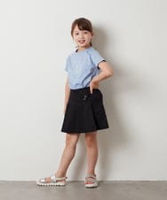 KJLGS06029 a.v.v KIDS(アー・ヴェ・ヴェ) [100-130]ラッププリーツキュロット ブラック