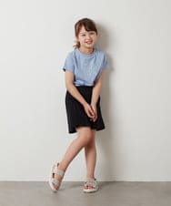 KJLGS06029 a.v.v KIDS(アー・ヴェ・ヴェ) [100-130]ラッププリーツキュロット ブラック