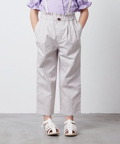 KJLGT02034 a.v.v KIDS [140-150]サスペンダー付きテーパードパンツ