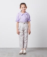 KJLGT02034 a.v.v KIDS(アー・ヴェ・ヴェ) [140-150]サスペンダー付きテーパードパンツ ブラック