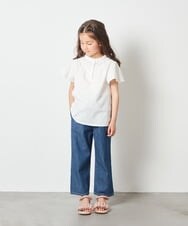 KJLGT02034 a.v.v KIDS(アー・ヴェ・ヴェ) [140-150]サスペンダー付きテーパードパンツ ブラック