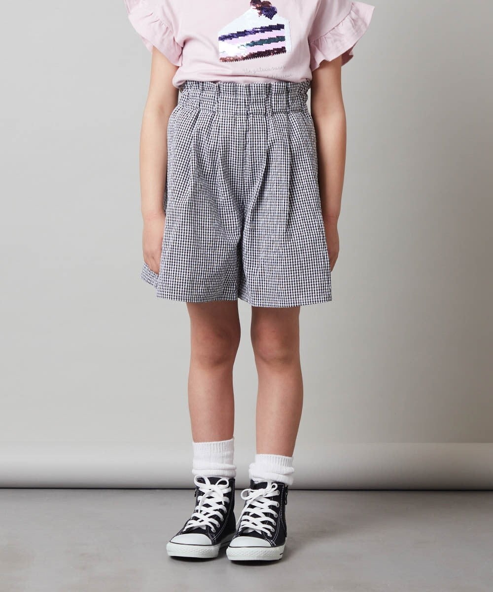 140-150]タックキュロット(ハーフ・ショート丈パンツ) | a.v.v KIDS