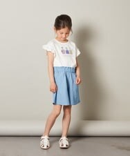 KJLGT04029 a.v.v KIDS(アー・ヴェ・ヴェ) [140-150]タックショートパンツ ブラック