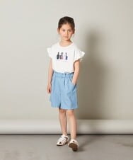 KJLGT04029 a.v.v KIDS(アー・ヴェ・ヴェ) [140-150]タックショートパンツ ブラック