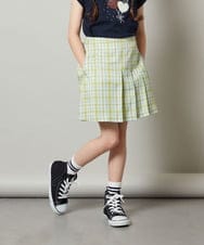KJLGT12034 a.v.v KIDS(アー・ヴェ・ヴェ) [140-150]【セットアップ対応】アシメプリーツスカパン ブラック