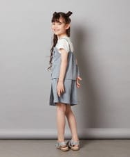 KJLGV02029 a.v.v KIDS(アー・ヴェ・ヴェ) [100-130]【セットアップ対応】ラップデザインショートパンツ ライトブルー