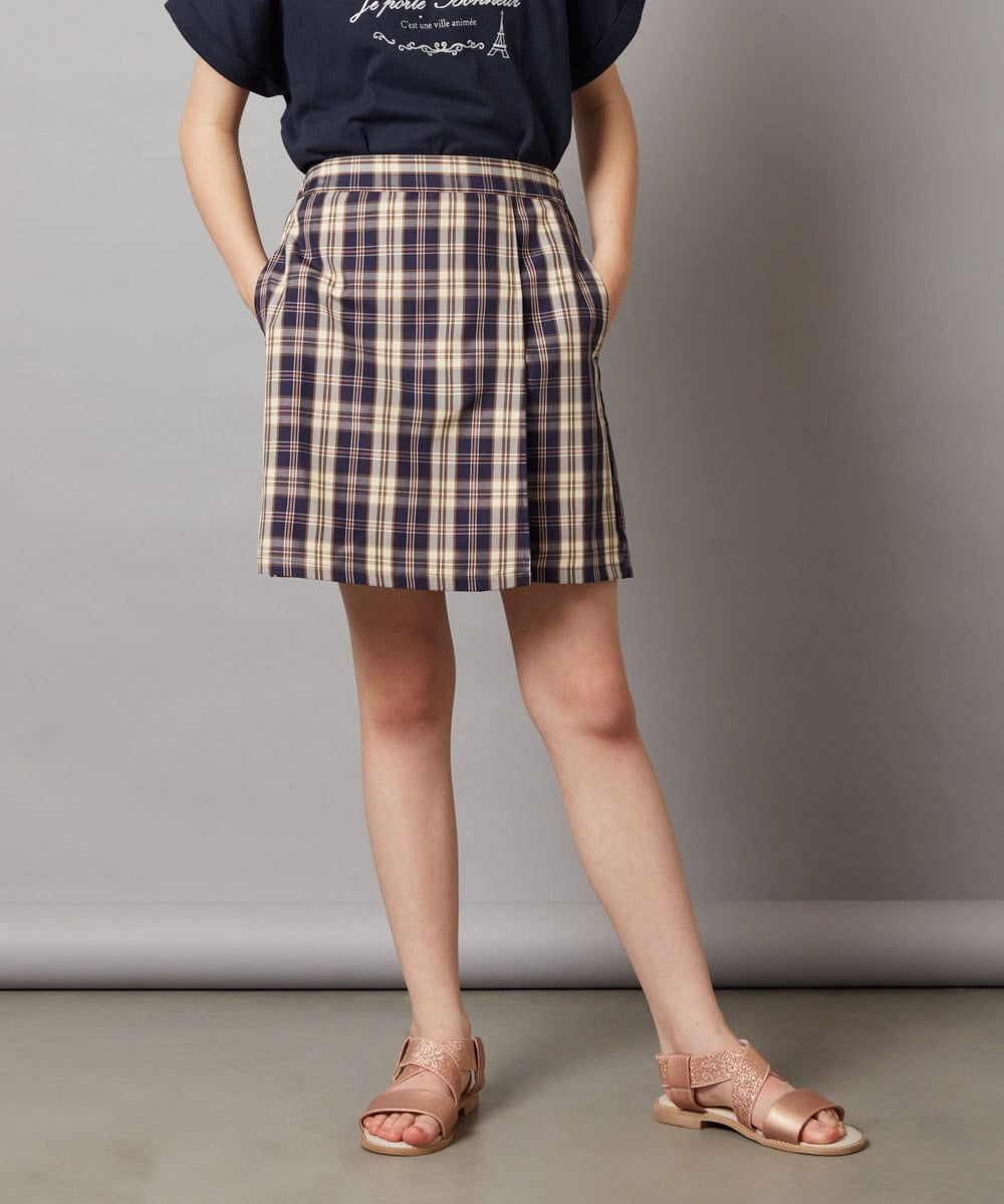 KJLGV02029 a.v.v KIDS(アー・ヴェ・ヴェ) [100-130]【セットアップ対応】ラップデザインショートパンツ ライトブルー