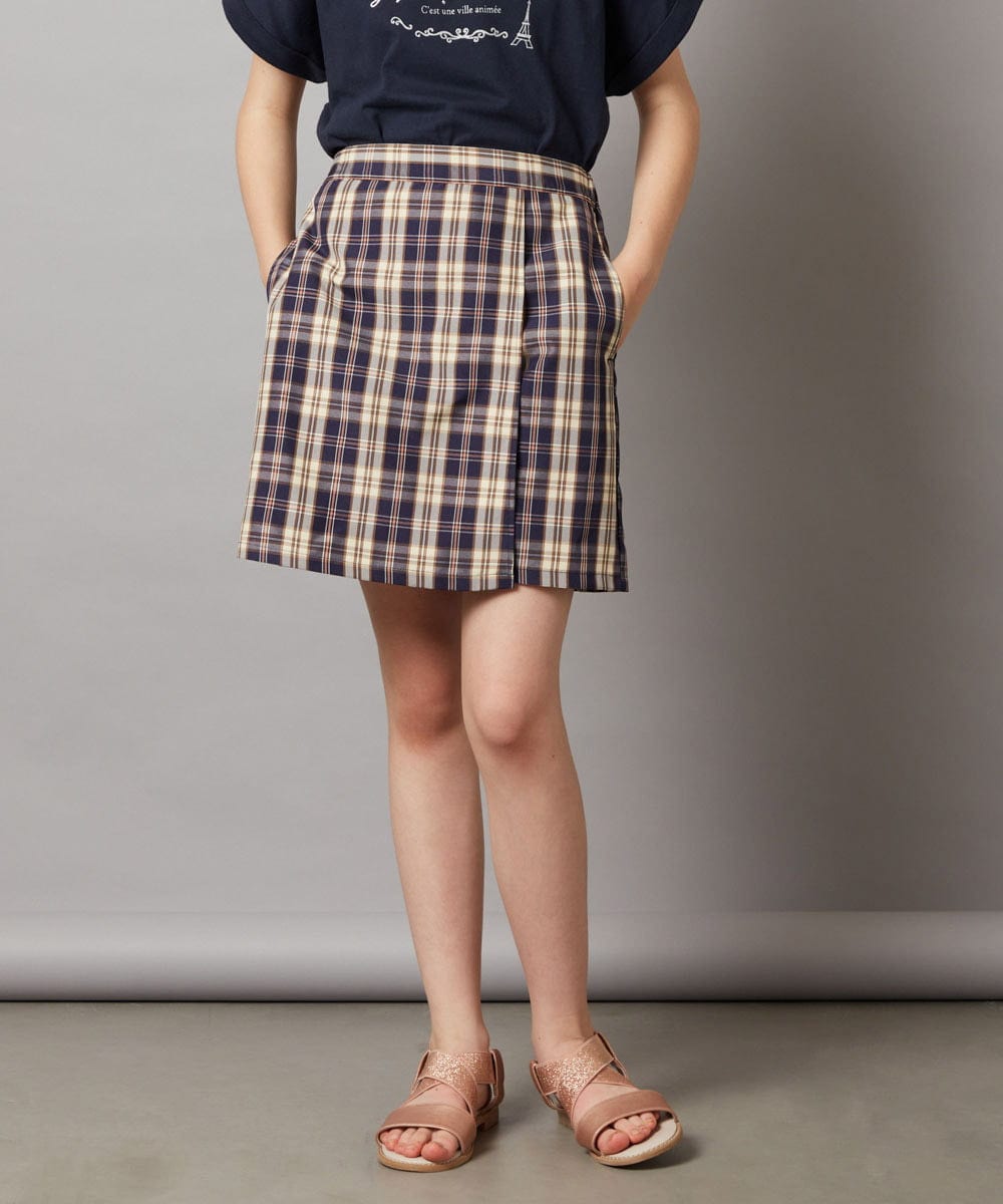KJLGV02029 a.v.v KIDS(アー・ヴェ・ヴェ) [100-130]【セットアップ対応】ラップデザインショートパンツ ライトブルー