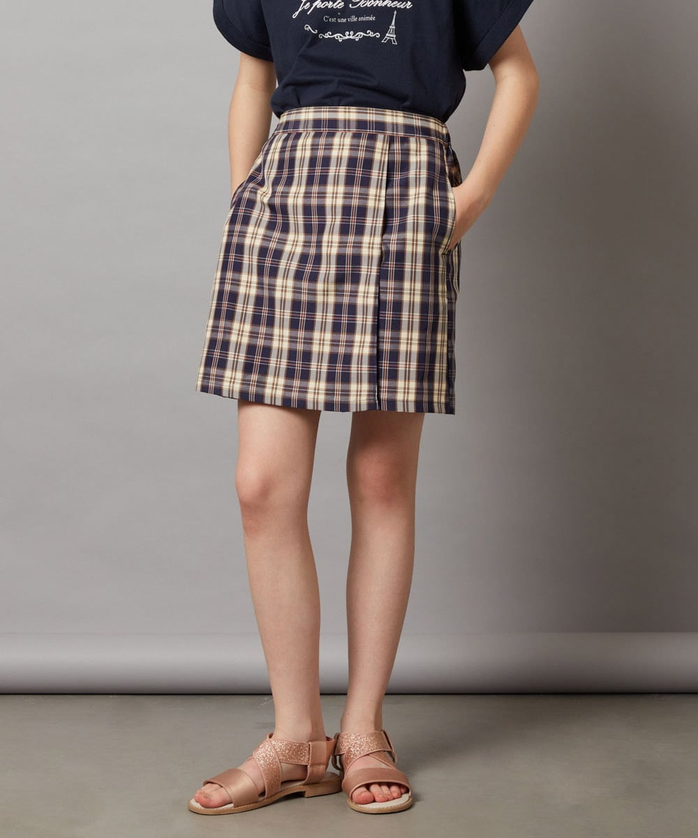 KJLGV02029 a.v.v KIDS(アー・ヴェ・ヴェ) [100-130]【セットアップ対応】ラップデザインショートパンツ ライトブルー