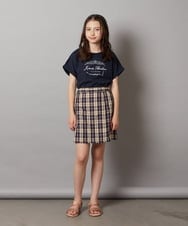 KJLGV02029 a.v.v KIDS(アー・ヴェ・ヴェ) [100-130]【セットアップ対応】ラップデザインショートパンツ ライトブルー