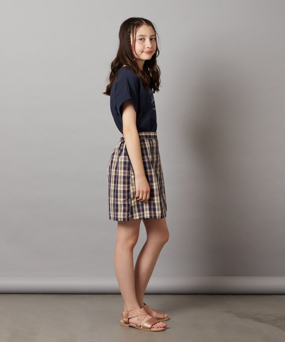 KJLGV02029 a.v.v KIDS(アー・ヴェ・ヴェ) [100-130]【セットアップ対応】ラップデザインショートパンツ ライトブルー