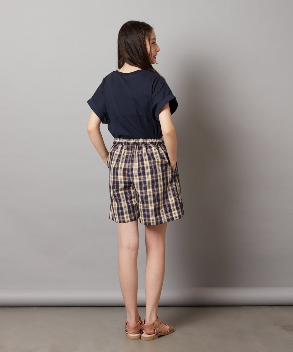 KJLGV02029 a.v.v KIDS(アー・ヴェ・ヴェ) [100-130]【セットアップ対応】ラップデザインショートパンツ ライトブルー