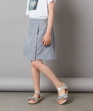 KJLGV02029 a.v.v KIDS(アー・ヴェ・ヴェ) [100-130]【セットアップ対応】ラップデザインショートパンツ ライトブルー