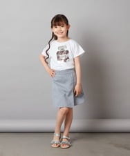 KJLGV02029 a.v.v KIDS(アー・ヴェ・ヴェ) [100-130]【セットアップ対応】ラップデザインショートパンツ ライトブルー