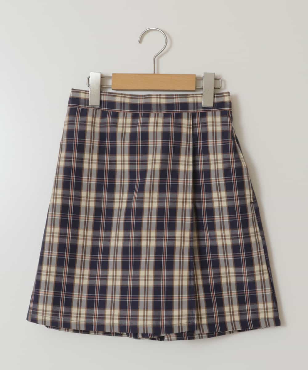 KJLGV02029 a.v.v KIDS(アー・ヴェ・ヴェ) [100-130]【セットアップ対応】ラップデザインショートパンツ ネイビー