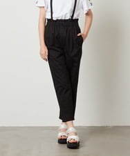 KJLGV04029 a.v.v KIDS(アー・ヴェ・ヴェ) [100-130]サスペンダー付きテーパードパンツ ブラック