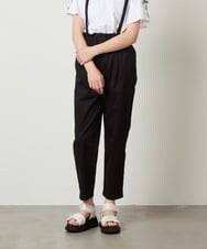 KJLGV04029 a.v.v KIDS(アー・ヴェ・ヴェ) [100-130]サスペンダー付きテーパードパンツ ブラック
