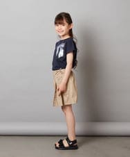 KJLGV07029 a.v.v KIDS(アー・ヴェ・ヴェ) [100-130]レースアッププリーツスカパン ブルー