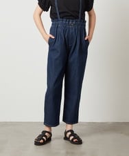 KJLGW04034 a.v.v KIDS(アー・ヴェ・ヴェ) [140-150]サスペンダー付きテーパードパンツ ブルー