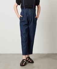 KJLGW04034 a.v.v KIDS(アー・ヴェ・ヴェ) [140-150]サスペンダー付きテーパードパンツ ブルー