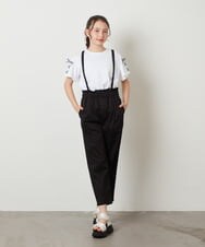 KJLGW04034 a.v.v KIDS(アー・ヴェ・ヴェ) [140-150]サスペンダー付きテーパードパンツ ブルー