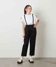 KJLGW04034 a.v.v KIDS(アー・ヴェ・ヴェ) [140-150]サスペンダー付きテーパードパンツ ブルー